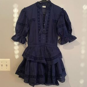 Aritzia Sunday Best Peace dress Navy Size XXS